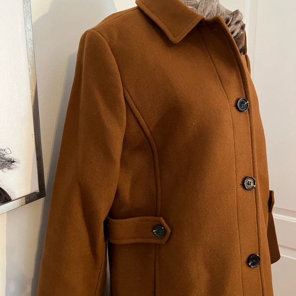 Talbot's Brown Wool Blend Lady Coat Size 18 NWOT - Picture 3 of 15